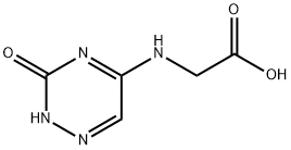 Glycine, N-(2,3-dihydro-3-oxo-1,2,4-triazin-5-yl)- (9CI) Struktur