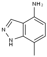 1H-Indazol-4-amine,7-methyl-(9CI) Struktur