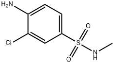 4-AMINO-3-CHLORO-N-METHYLBENZENESULFONAMIDE Struktur