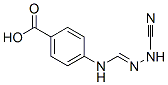 Benzoic acid, 4-[[(cyanoamino)iminomethyl]amino]- (9CI) Struktur