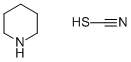 Thiocyanic acid piperidine Struktur