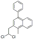 2-(2,2-Dichloroethyl)-1-methyl-4-phenylnaphthalene Struktur