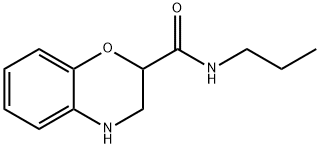 N-PROPYL-3,4-DIHYDRO-2H-1,4-BENZOXAZINE-2-CARBOXAMIDE Struktur