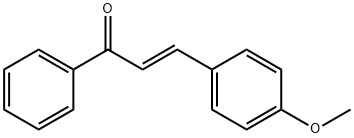 (E)-3-(4-methoxyphenyl)-1-phenyl-prop-2-en-1-one Struktur