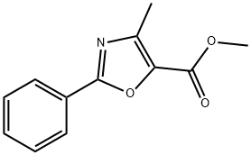 METHYL 4-METHYL-2-PHENYL-1,3-OXAZOLE-5-CARBOXYLATE Struktur