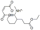 [2-(3-ethoxy-3-oxopropyl)cyclohexyl]dimethylammonium hydrogen maleate  Struktur