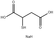 mercaptosuccinic acid, sodium salt Struktur