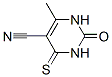 6-METHYL-2-OXO-4-THIOXO-1,2,3,4-TETRAHYDROPYRIMIDINE-5-CARBONITRILE Struktur