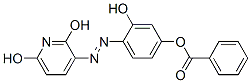 3-[[4-(Benzoyloxy)-2-hydroxyphenyl]azo]-2,6-pyridinediol Struktur