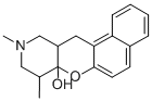 8,9,10,11,11a,12-Hexahydro-8,10-dimethyl-7aH-naphtho[1',2':5,6]pyrano[3,2-c]pyridin-7a-ol Struktur