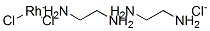 cis-Dichlorobis(ethylenediamine)rhodium(1+) chloride Struktur