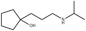 Cyclopentanol, 1-[3-[(1-methylethyl)amino]propyl]- (9CI) Struktur