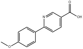 6-(4-Methoxyphenyl)-nicotinic acid Struktur