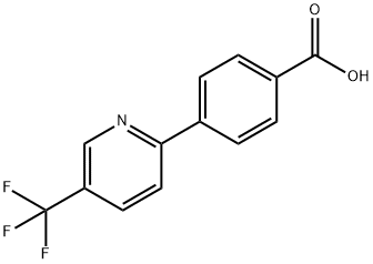 4-(4-(Trifluoromethyl)pyridin-2-yl)benzoic acid Struktur