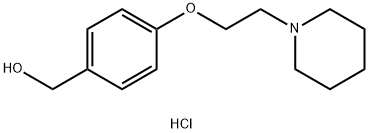 4-(2-PIPERIDINYLETHOXY) BENZYL ALCOHOL, HCL Struktur