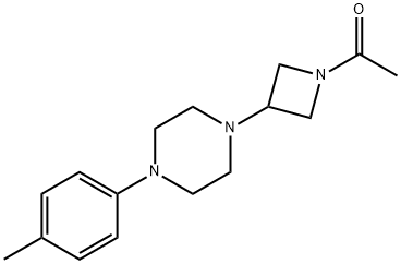 1-[3-(4-P-TOLYL-PIPERAZIN-1-YL)-AZETIDIN-1-YL]-ETHANONE Struktur