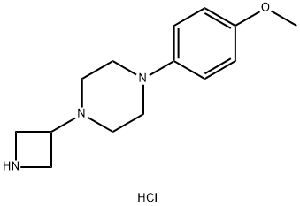 3-[4-(4-Methoxyphenyl)piperazinyl]azetidine trihydrochloride Struktur