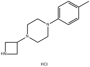 3-[4-(4-Tolyl)piperazinyl]azetidine trihydrochloride Struktur