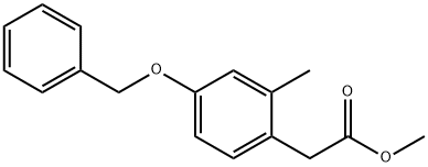 METHYL 2-METHYL-4-BENZYLOXY-PHENYLACETATE Struktur