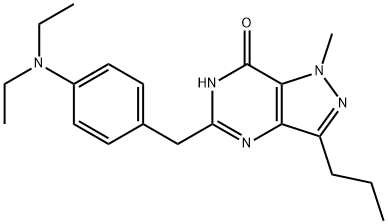 5-[[(4-DIETHYLAMINO)PHENYL]METHYL]-1,4-DIHYDRO-1-METHYL-3-PROPYL-7H-PYRAZOLO[3,4-D]PYRIMIDI-7-ONE Struktur