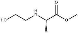 Alanine, N-(2-hydroxyethyl)-, methyl ester (9CI) Struktur