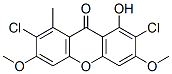 2,7-Dichloro-1-hydroxy-3,6-dimethoxy-8-methyl-9H-xanthen-9-one Struktur