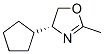 Oxazole, 4-cyclopentyl-4,5-dihydro-2-methyl-, (4R)- (9CI) Struktur