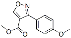 4-Isoxazolecarboxylicacid,3-(4-methoxyphenyl)-,methylester(9CI) Struktur