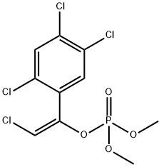 (E)-2-Chloro-1-(2,4,5-trichlorophenyl)ethenylphosphoric acid dimethyl ester Struktur