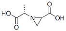 1-Aziridineaceticacid,2-carboxy-alpha-methyl-,(alphaS)-(9CI) Struktur