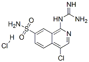 1-GUANIDINO-4-CHLORO-7-SULFAMOYL-ISOQUINOLINE HYDROCHLORIDE Struktur