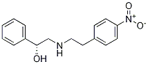 (alphaR)-alpha-[[[2-(4-Nitrophenyl)ethyl]amino]methyl]benzenemethanol Struktur