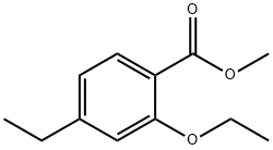 Benzoic acid, 2-ethoxy-4-ethyl-, methyl ester (9CI) Struktur