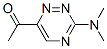 Ethanone, 1-[3-(dimethylamino)-1,2,4-triazin-6-yl]- (9CI) Struktur