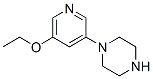 Piperazine, 1-(5-ethoxy-3-pyridinyl)- (9CI) Struktur