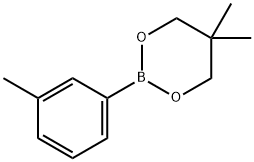 5,5-Dimethyl-2-(3-methylphenyl)-1,3,2-dioxaborinane Struktur