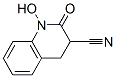 1-Hydroxy-2-oxo-1,2,3,4-tetrahydro-3-quinolinecarbonitrile Struktur