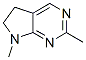 5H-Pyrrolo[2,3-d]pyrimidine, 6,7-dihydro-2,7-dimethyl- (8CI) Struktur