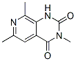 3,6,8-Trimethylpyrido[3,4-d]pyrimidine-2,4(1H,3H)-dione Struktur