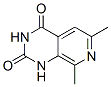 6,8-Dimethylpyrido[3,4-d]pyrimidine-2,4(1H,3H)-dione Struktur