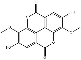 3,3'-di-O-methylellagic acid Struktur