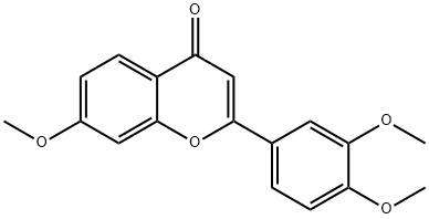 3',4',7-Trimethoxyflavone Struktur