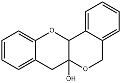 5,12a-Dihydro[2]benzopyrano[4,3-b][1]benzopyran-6a(7H)-ol Struktur