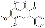 5-Hydroxy-3,7,8-trimethoxy-2-phenyl-4H-1-benzopyran-4-one Struktur