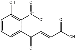 (2E)-4-(3-Hydroxy-2-nitrophenyl)-4-oxo-2-butenoic Acid Struktur