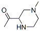 Ethanone, 1-(4-methyl-2-piperazinyl)- (9CI) Struktur