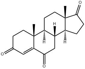 Androst-4-ene-3,6,17-trione Structure