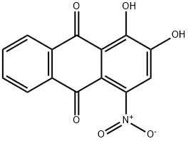 1,2-Dihydroxy-4-nitro-9,10-anthraquinone Struktur