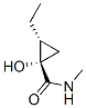 Cyclopropanecarboxamide, 2-ethyl-1-hydroxy-N-methyl-, (1S,2R)- (9CI) Struktur