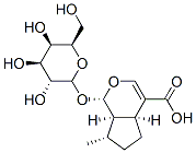 (1R,2S,6S,9S)-9-methyl-2-[(2S,3R,4S,5R,6R)-3,4,5-trihydroxy-6-(hydroxymethyl)oxan-2-yl]oxy-3-oxabicyclo[4.3.0]non-4-ene-5-carboxylic acid Struktur